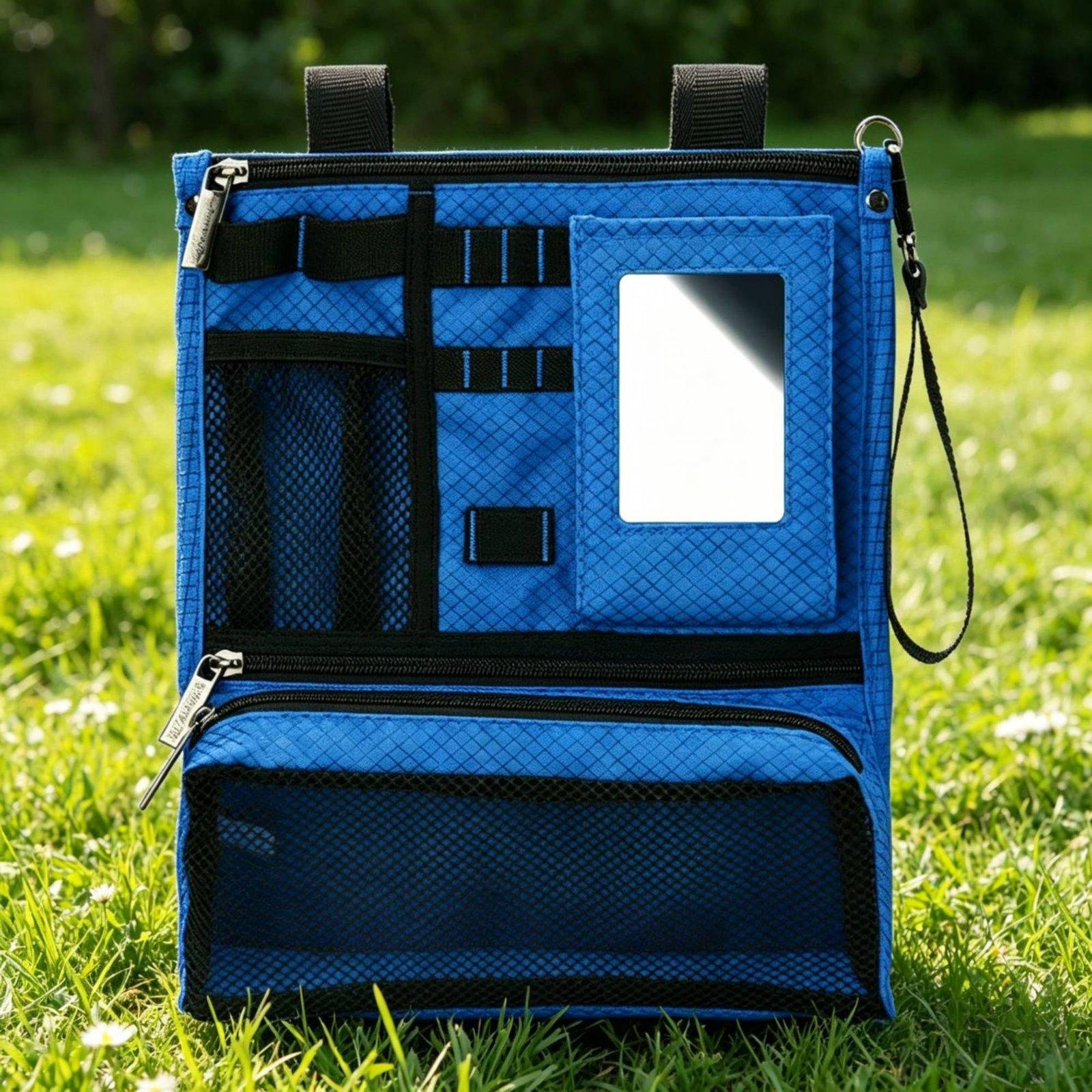Golf Bag Stand Cart - ゴルフ収納オーガナイザー 折りたたみ式ポーチ マルチジッパーアクセサリーバッグ ゴルフカートまたはスタンドゴルフバッグ用