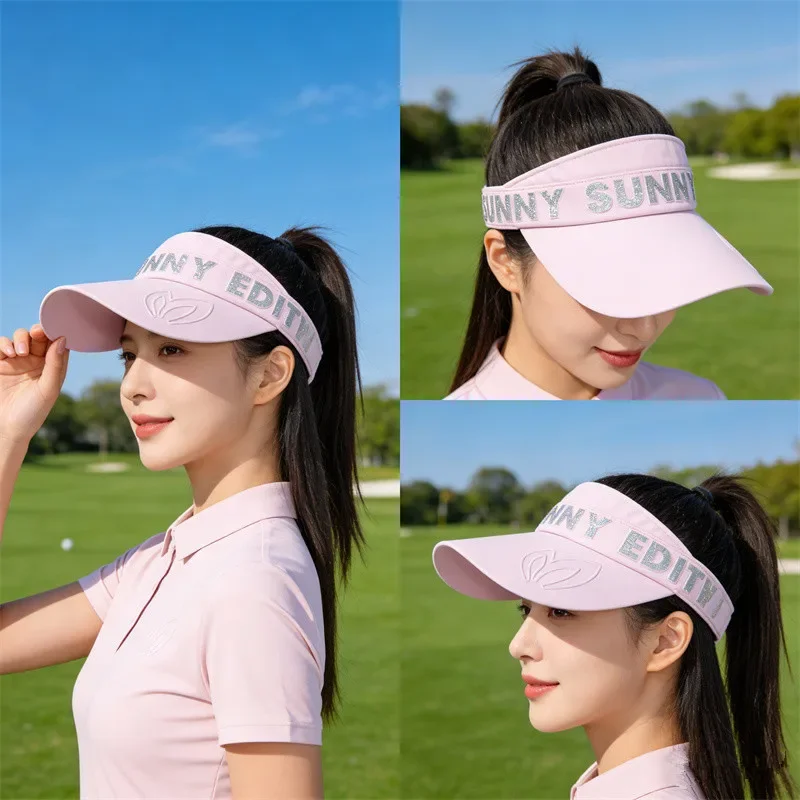 Golf Equipment Korea - 2026年夏ゴルフウェア レディース 高品質ゴルフキャップ ファッション日除けキャップ トップレス 韓国風カジュアルフラットキャップ