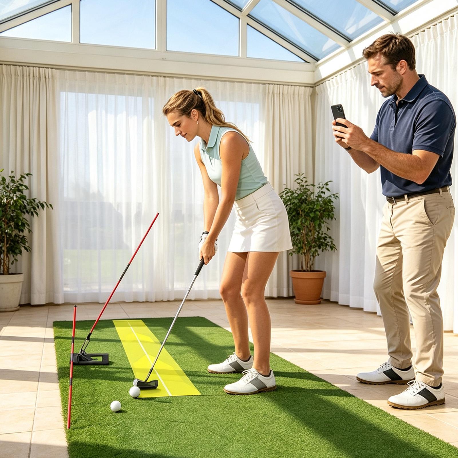 ゴルフアライメントスティックホルダー 角度調整可能なアライメ - Golf Equipment For Youth のレビューと価格