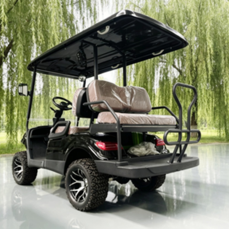 リチウム電池搭載クラブ2人乗り電動ゴルフカート販売中 狩猟用 - Golf Bag Stand Cart のレビューと価格