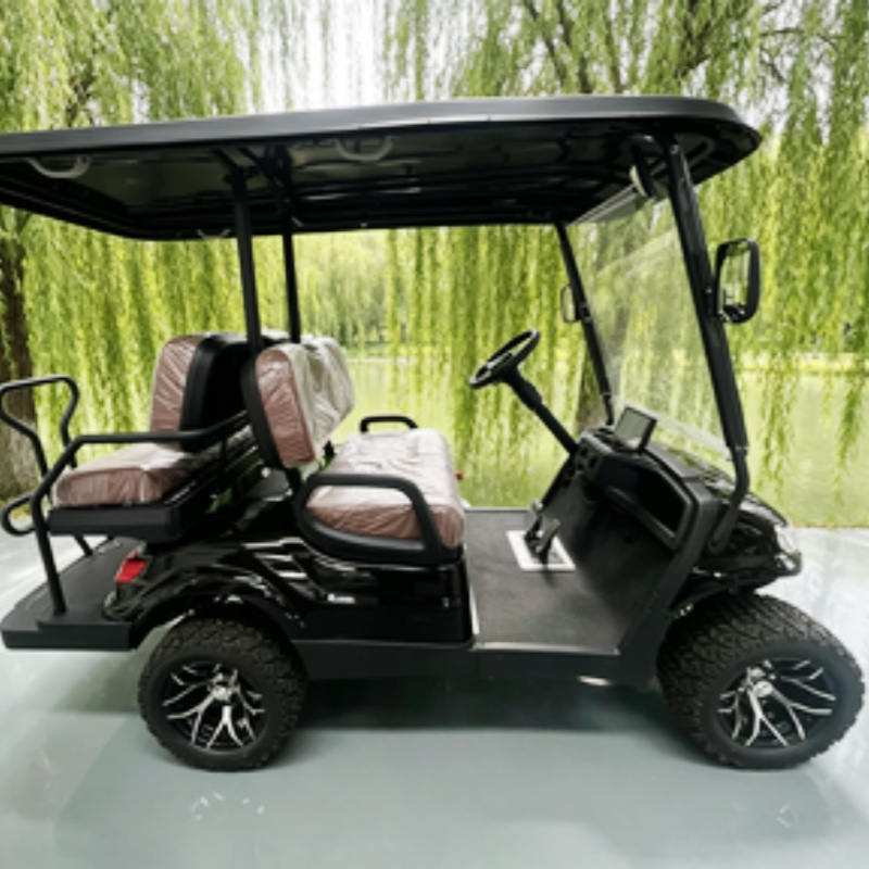 リチウム電池搭載クラブ2人乗り電動ゴルフカート販売中 狩猟用 - Golf Bag Stand Cart のレビューと価格