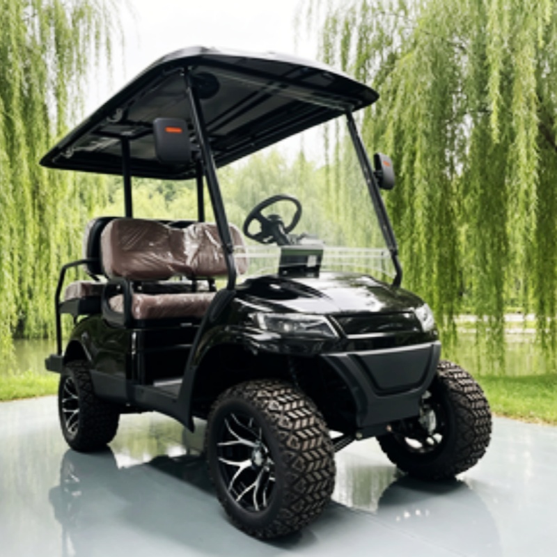 リチウム電池搭載クラブ2人乗り電動ゴルフカート販売中 狩猟用 - Golf Bag Stand Cart のレビューと価格